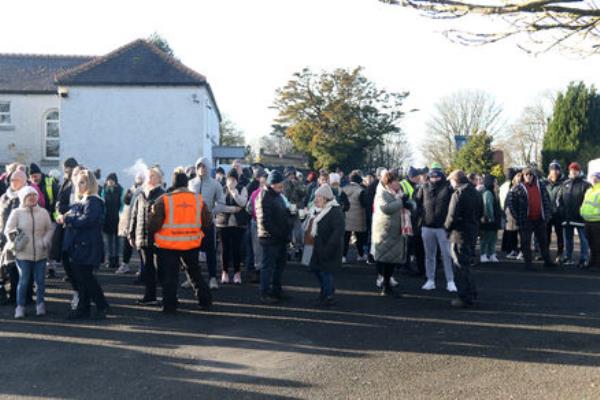 Protestors at Racket Hall, Roscrea. Picture: Brendan Gleeson Protestors at Racket Hall, Roscrea. Picture: Brendan Gleeson